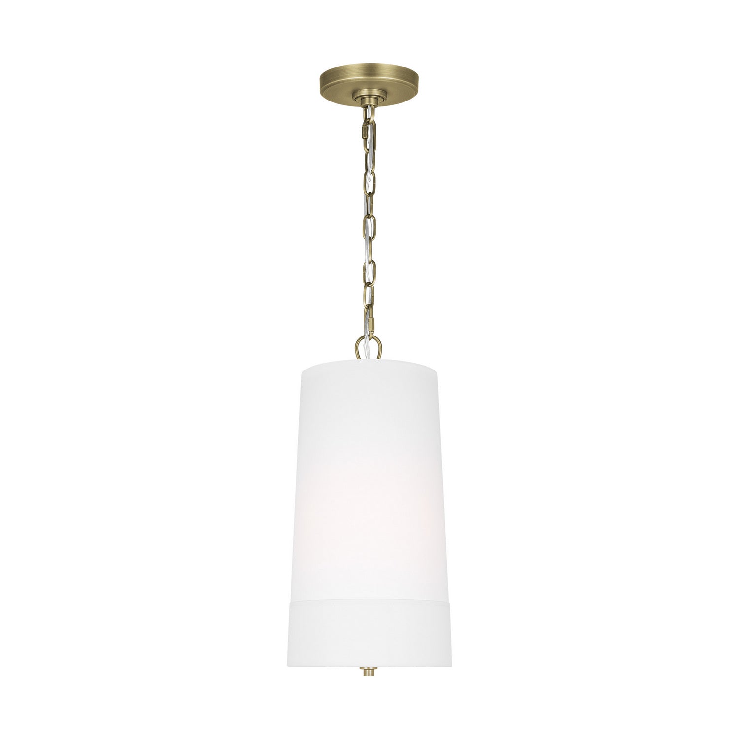 Visual Comfort Studio Canada - LP1101TWBWLW - One Light Pendant - Ivie - Time Worn Brass