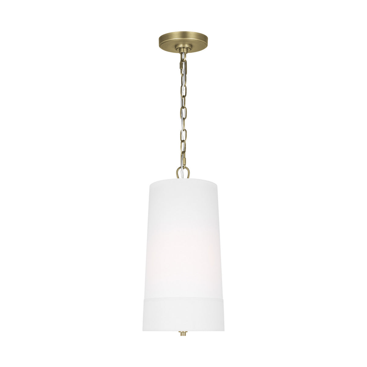 Visual Comfort Studio Canada - LP1101TWBWLW - One Light Pendant - Ivie - Time Worn Brass