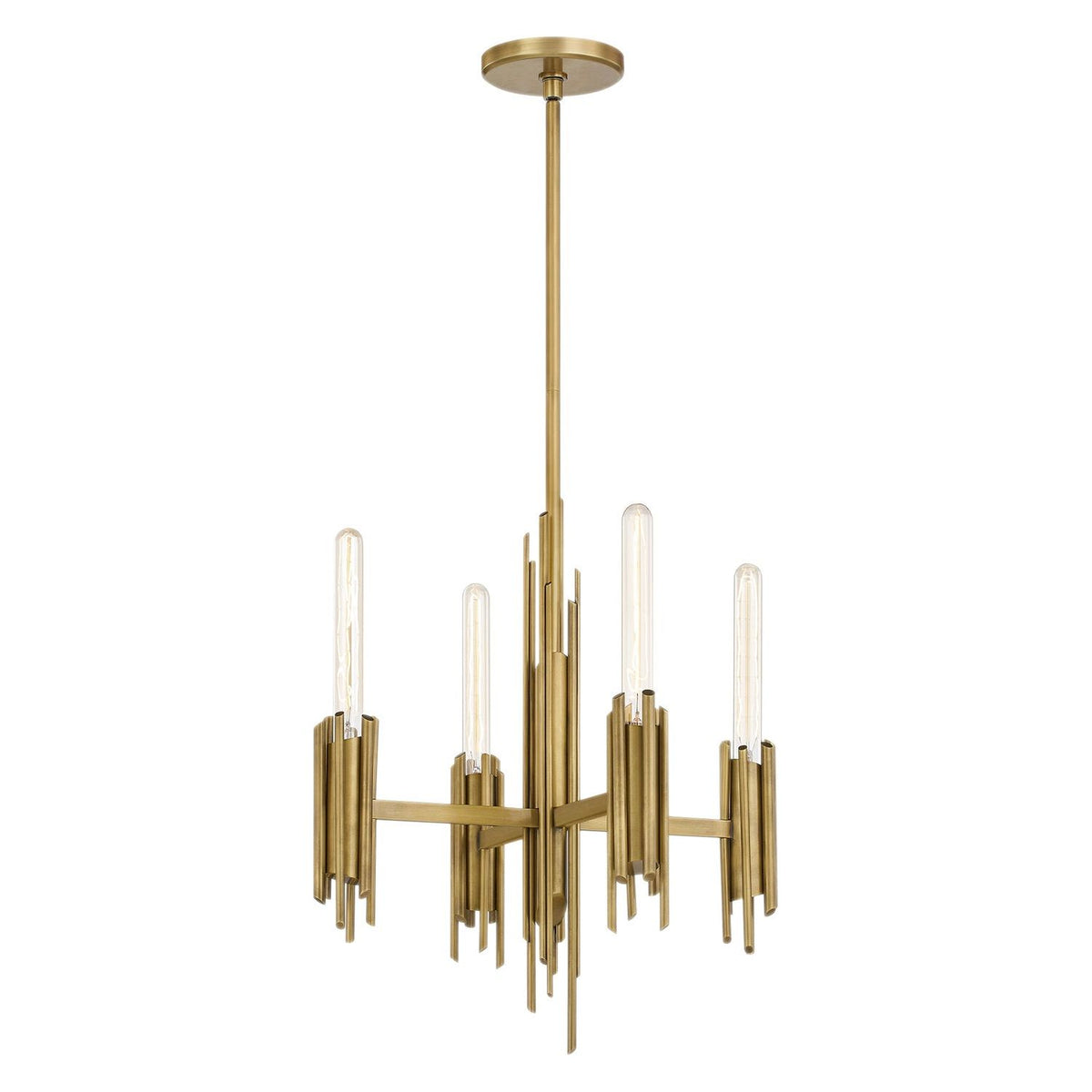 Alora Canada - CH335019VB - Four Light Chandelier - Torres - Vintage Brass