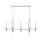Alora Canada - LP335838PNCR - Eight Light Pendant - Torres - Polished Nickel/Ribbed Glass