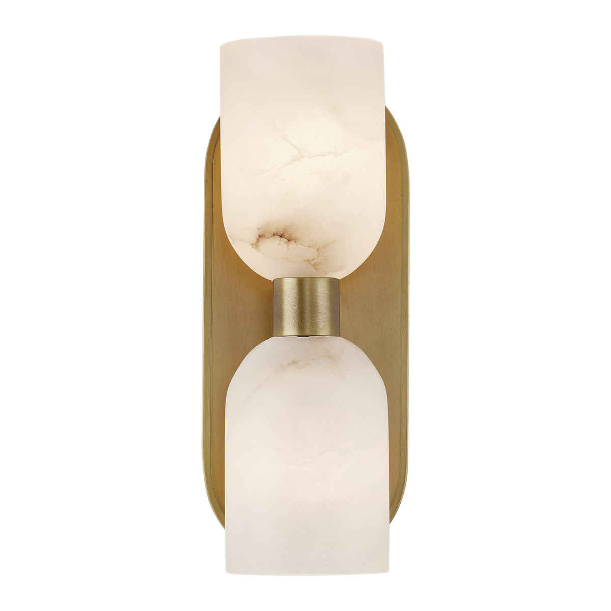 Alora Canada - WV338902VBAR - Two Light Vanity - Lucian - Vintage Brass/Alabaster