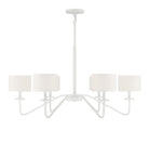 Meridian M10092BQW Six Lumières Suspendu en blanc biscuit