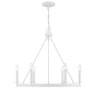 Meridian M10093BQW Six Lumières Suspendu en blanc biscuit