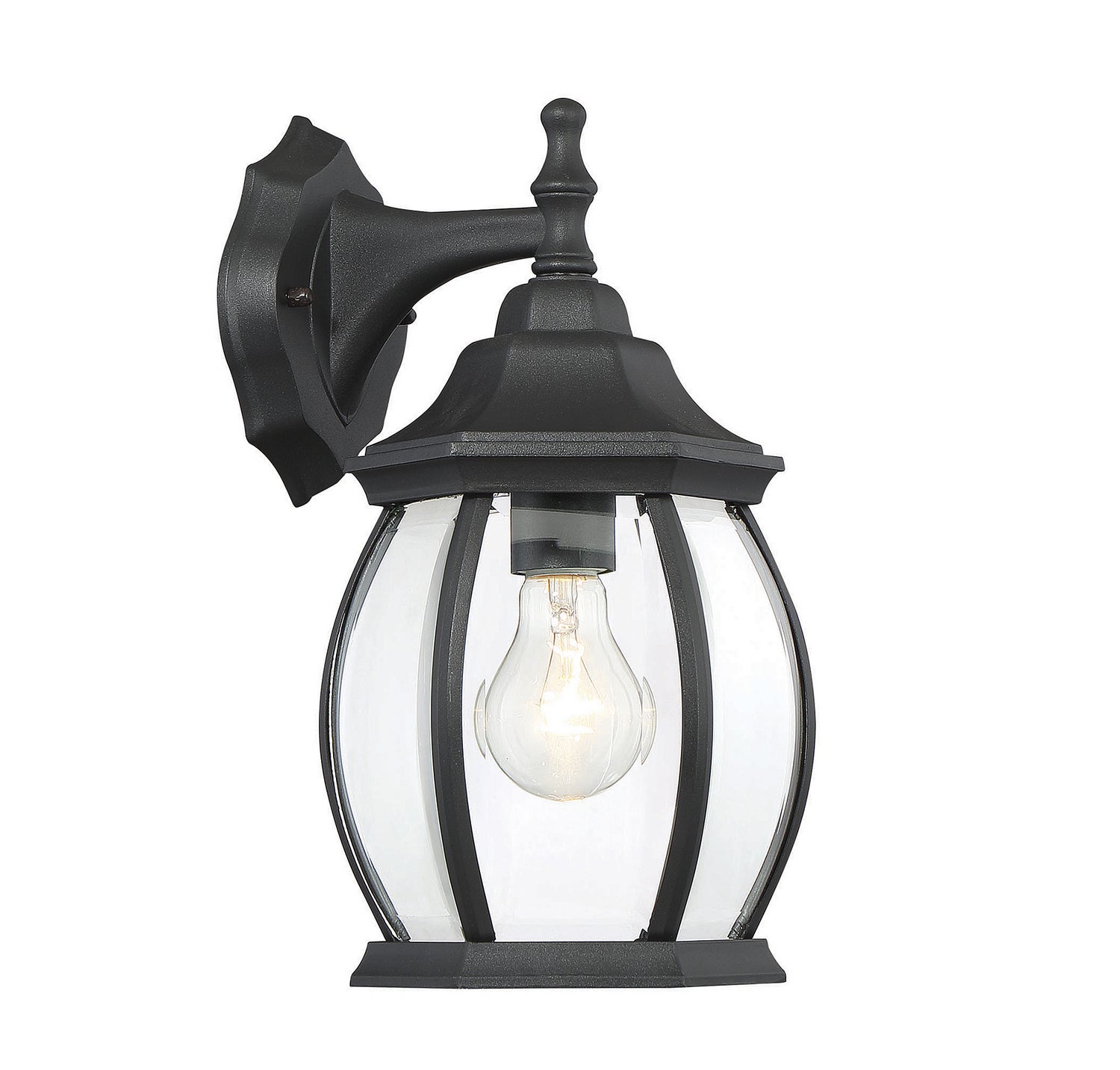 Meridian M50053BK One Light Outdoor Wall Sconce in Black