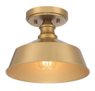 Meridian M60068NB Une lumière semi-automatiquePlafonnier en laiton naturel