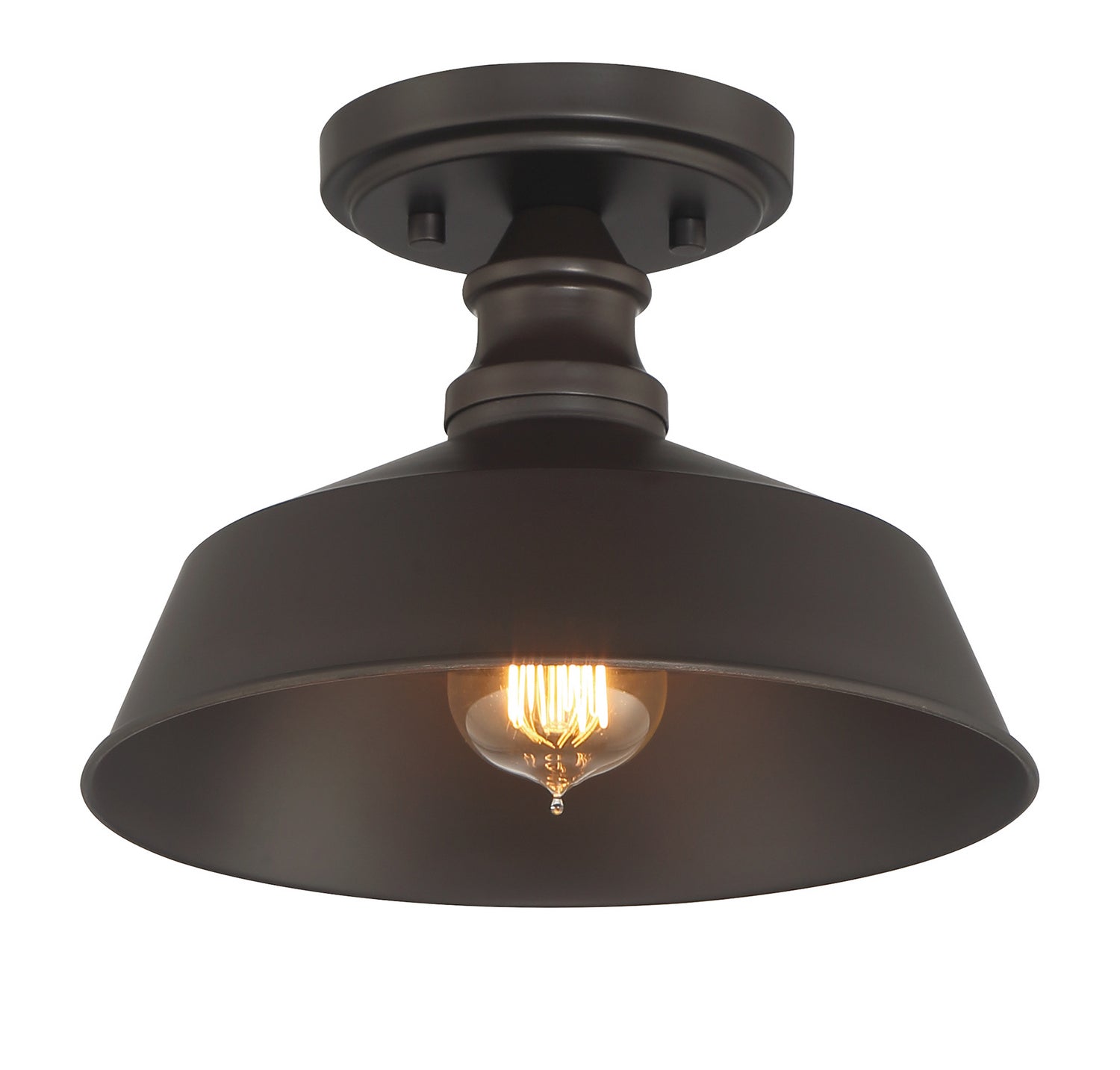 Meridian M60068ORB Une lumière semi-automatiquePlafonnier en bronze huilé