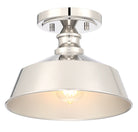 Meridian M60068PN Une lumière semi-Plafonnier en nickel poli