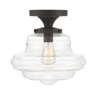 Meridian M60069ORB Une lumière semi-automatiquePlafonnier en bronze huilé