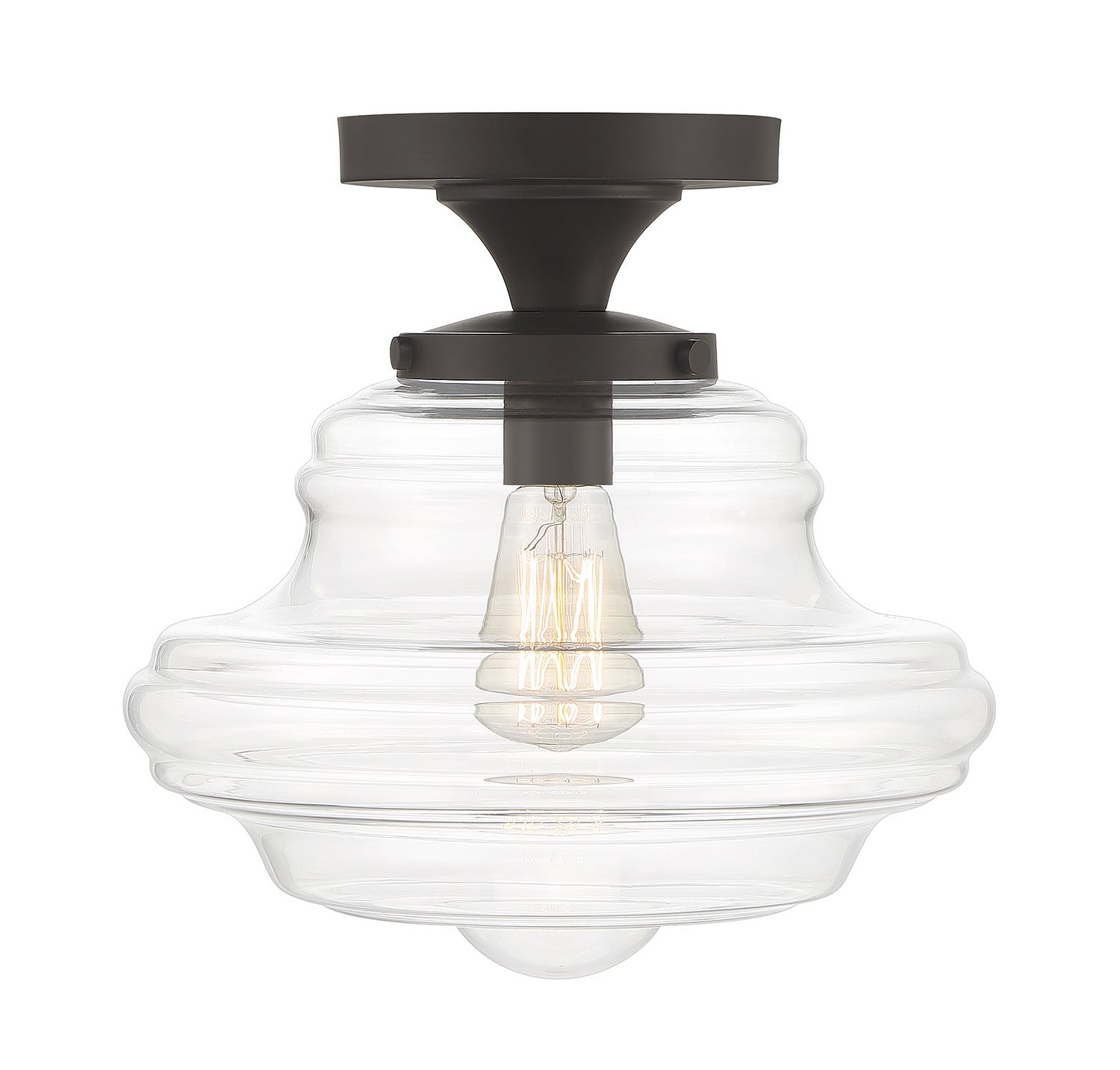 Meridian M60069ORB Une lumière semi-automatiquePlafonnier en bronze huilé