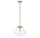 Lumière Meridian M7022NB One Suspension en laiton naturel