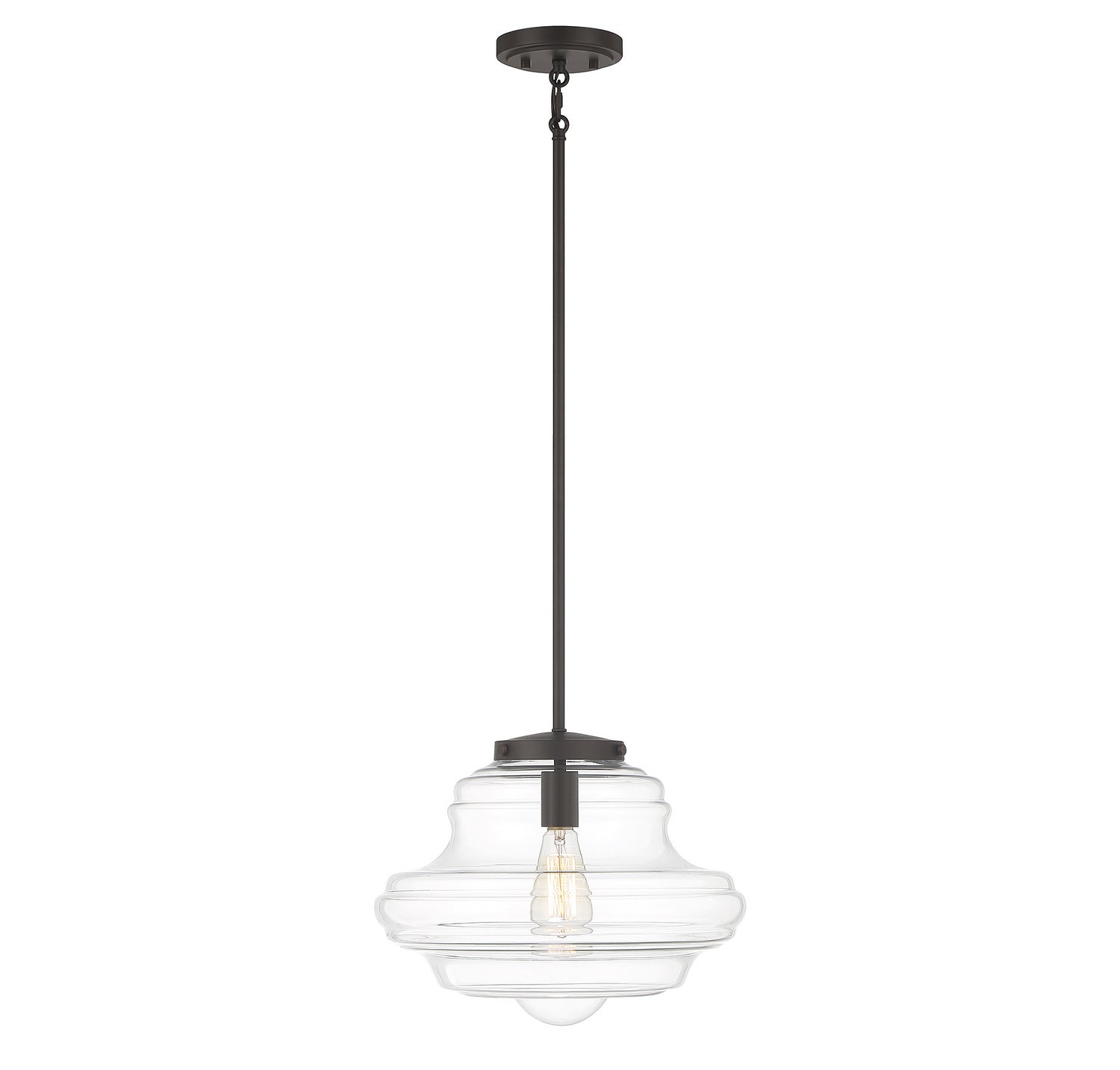 Lumière Meridian M7022ORB One Suspension en bronze huilé