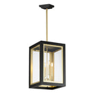 Maxim Lighting 30058CLBKGLD Neoclass Outdoor Pendant in Black / Gold