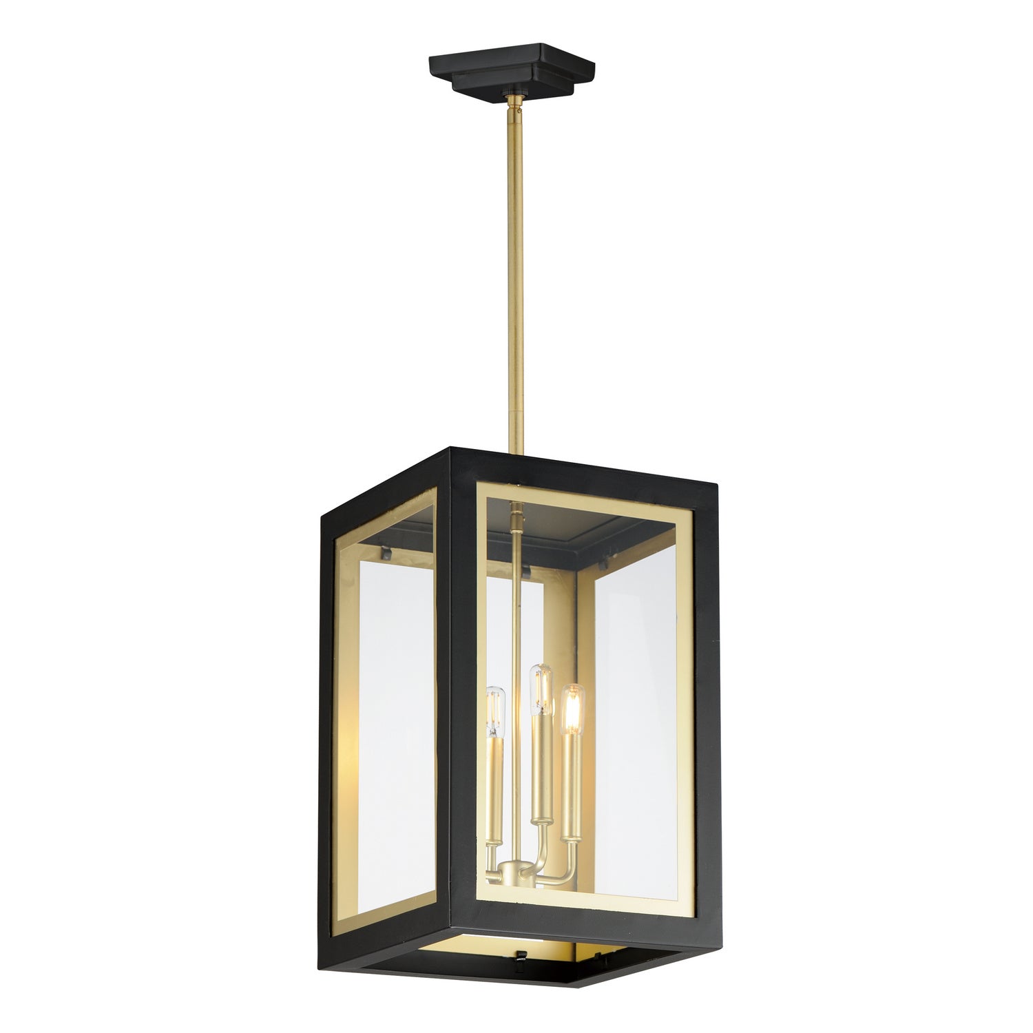Maxim Lighting 30058CLBKGLD Neoclass Outdoor Pendant in Black / Gold
