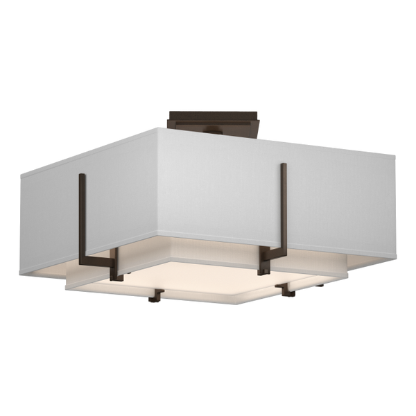 Exos Square Small Double Shade Semi-Flush