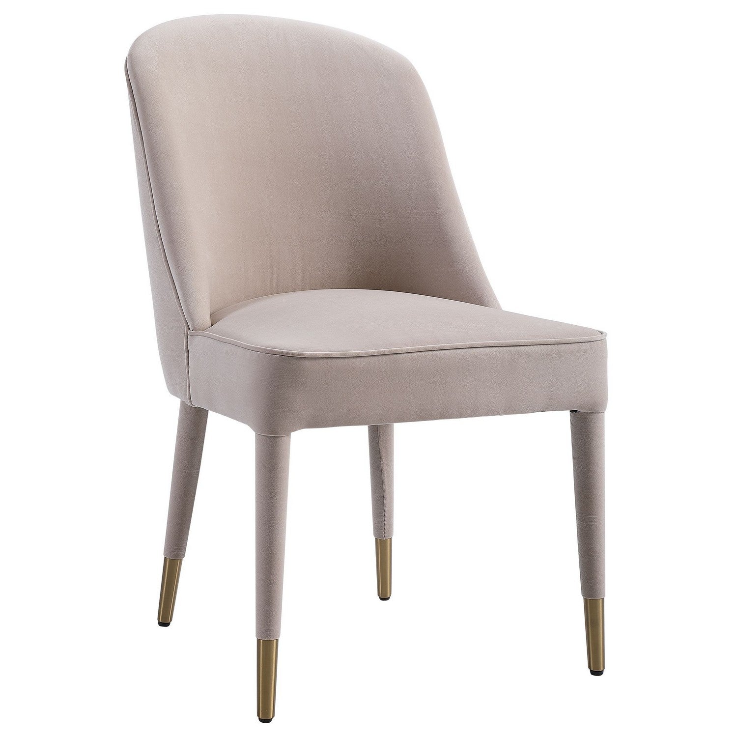 Uttermost - 23593-2 - Ensemble de 2 chaises sans accoudoirs - Brie - Laiton brossé