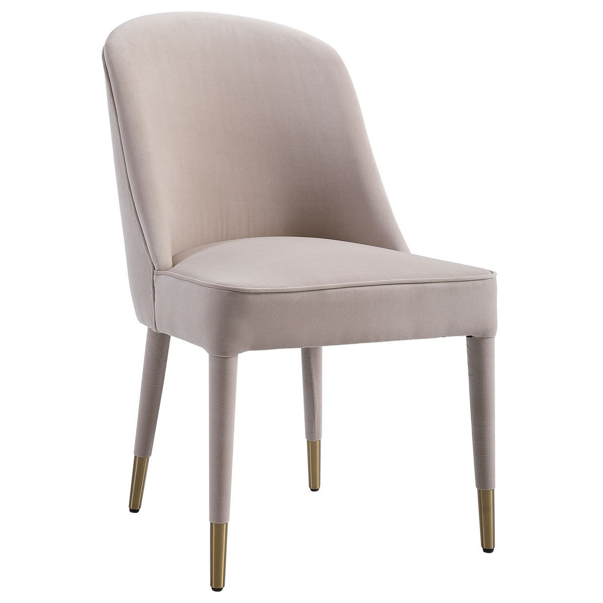 Uttermost - 23593-2 - Ensemble de 2 chaises sans accoudoirs - Brie - Laiton brossé