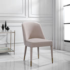 Uttermost - 23593-2 - Ensemble de 2 chaises sans accoudoirs - Brie - Laiton brossé
