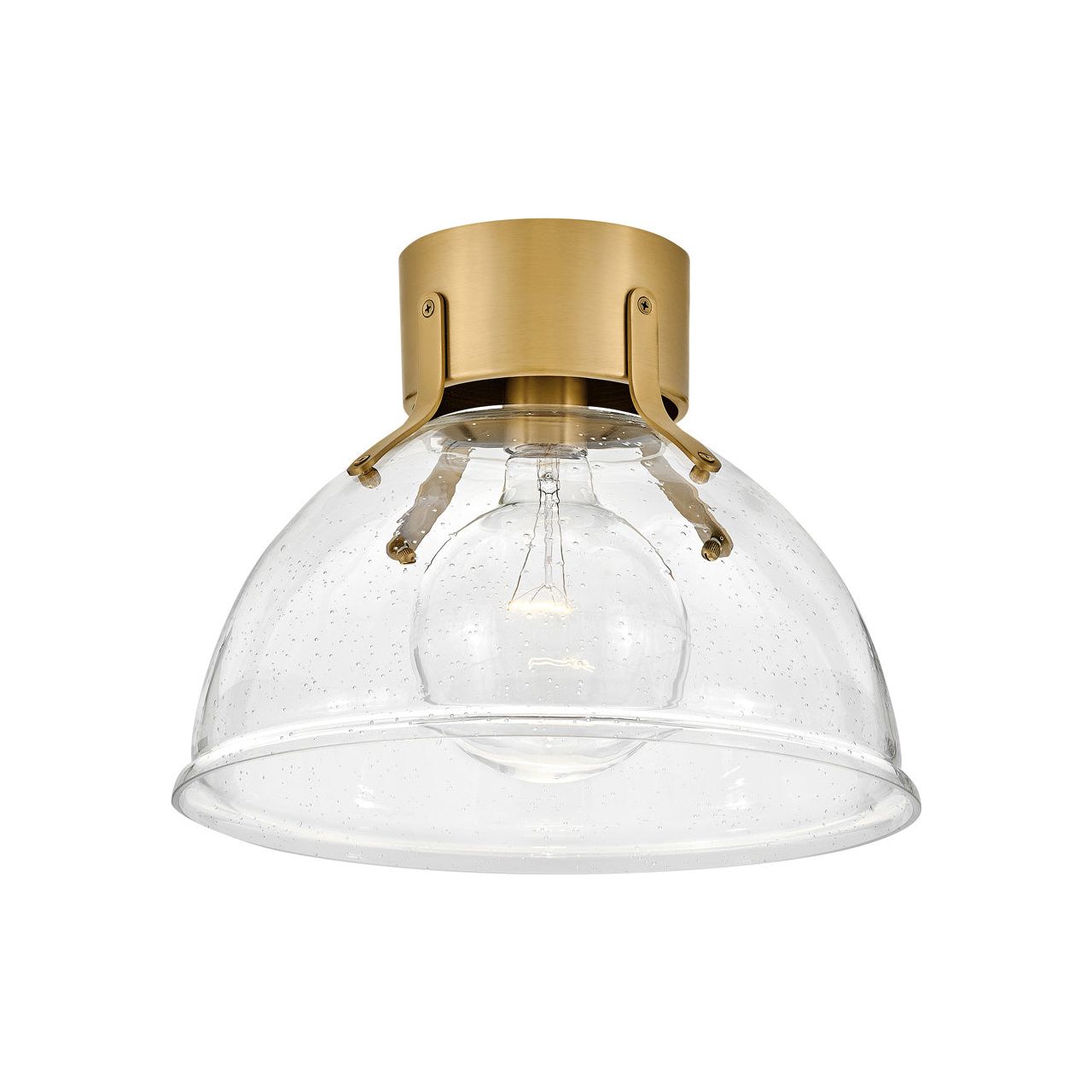 Hinkley Canada - 3481HB-CS - LED Flush Mount - Argo - Heritage Brass with Clear Seedy glass