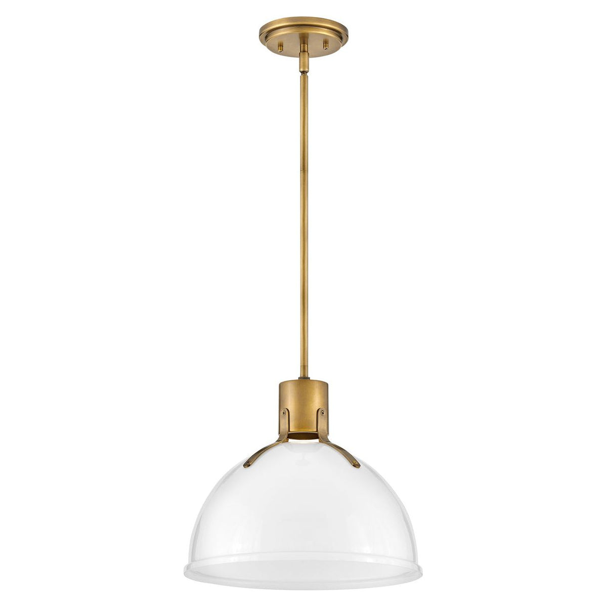Hinkley Canada - 3487HB-CO - LED Pendant - Argo - Heritage Brass with Cased Opal Glass