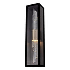 Allegri - 090421-023-FR001 - LED Outdoor Wall Sconce - Lucca Esterno - Matte Black with Brushed champagne gold