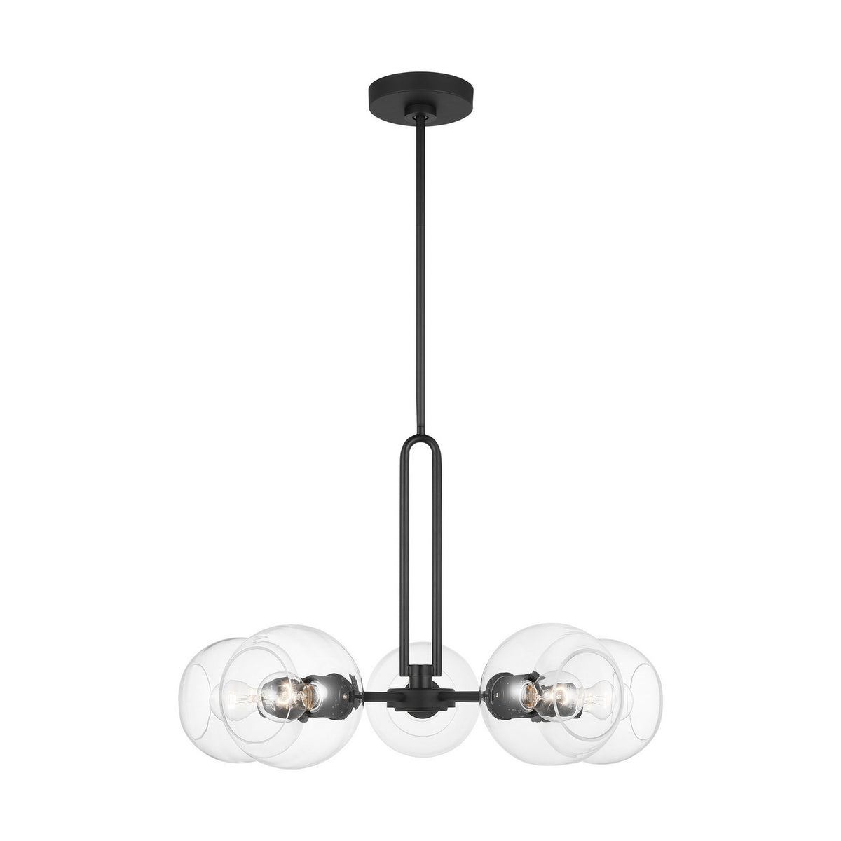 Visual Comfort Studio Canada - 3155705-112 - Five Light Chandelier - Codyn - Midnight Black