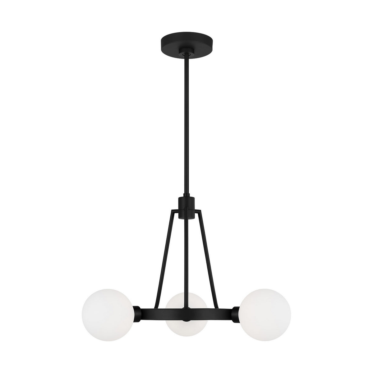 Visual Comfort Studio Canada - 3161603-112 - Three Light Chandelier - Clybourn - Midnight Black
