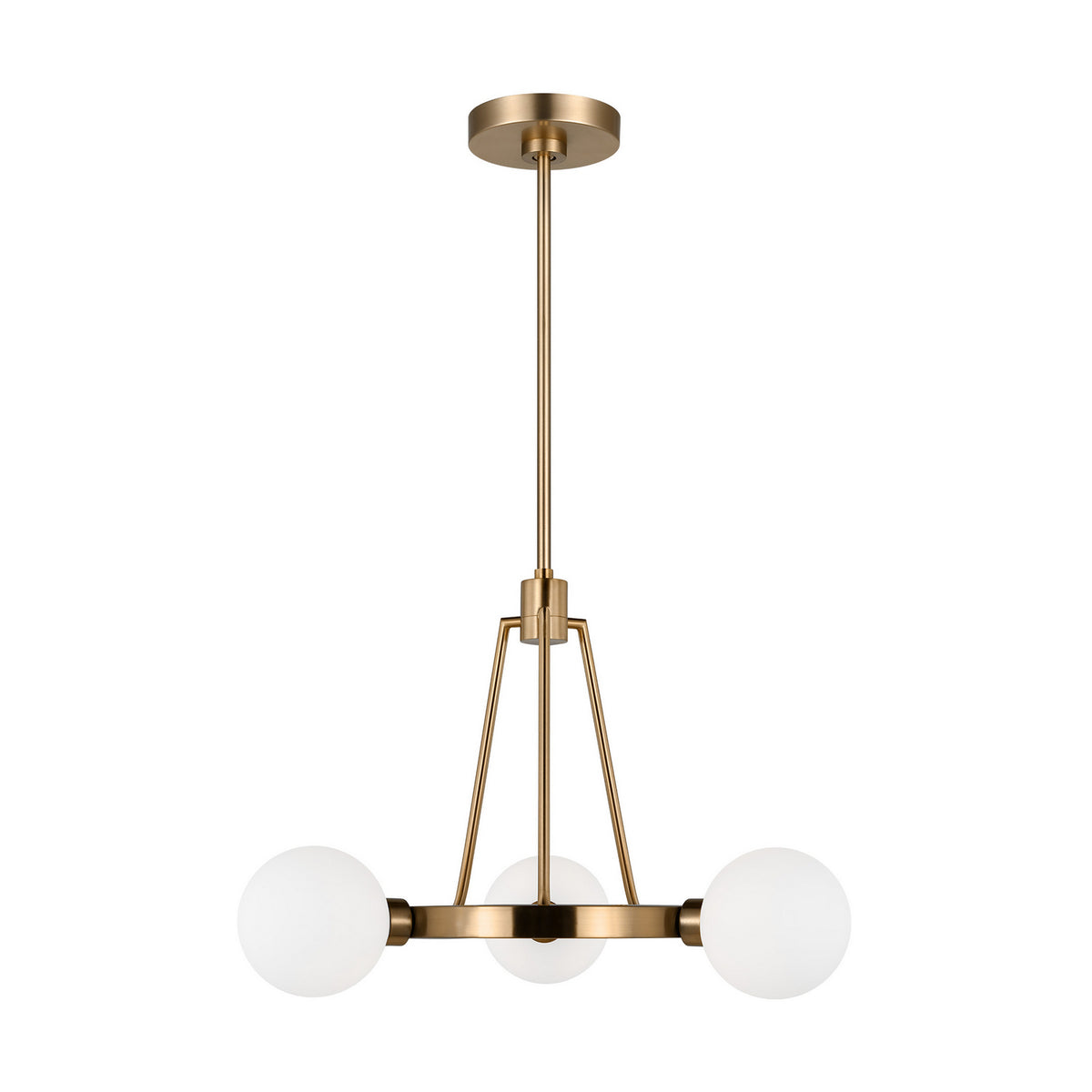 Visual Comfort Studio Canada - 3161603-848 - Three Light Chandelier - Clybourn - Satin Brass
