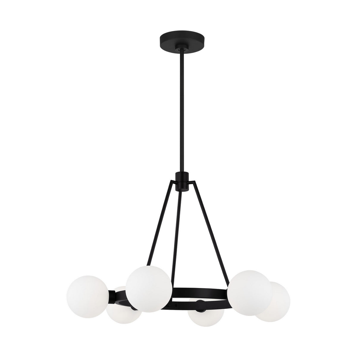 Visual Comfort Studio Canada - 3161606-112 - Six Light Chandelier - Clybourn - Midnight Black