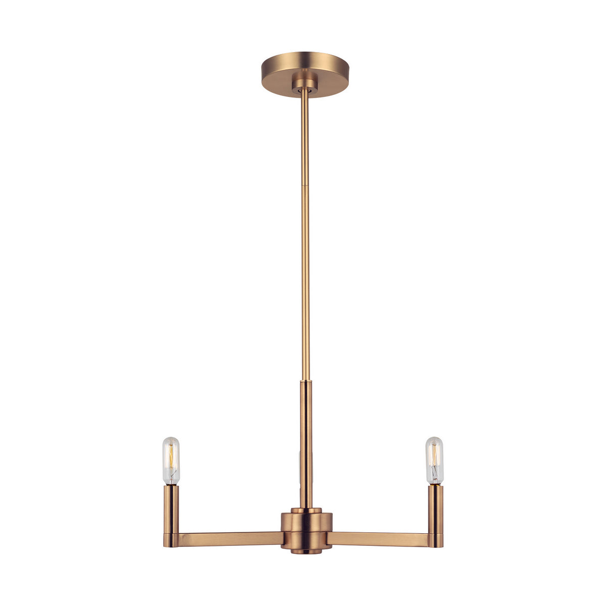 Visual Comfort Studio Canada - 3164203-848 - Three Light Chandelier - Fullton - Satin Brass