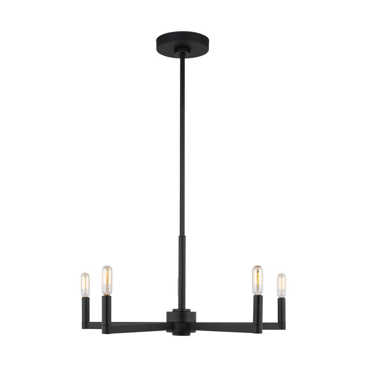 Visual Comfort Studio Canada - 3164205-112 - Five Light Chandelier - Fullton - Midnight Black