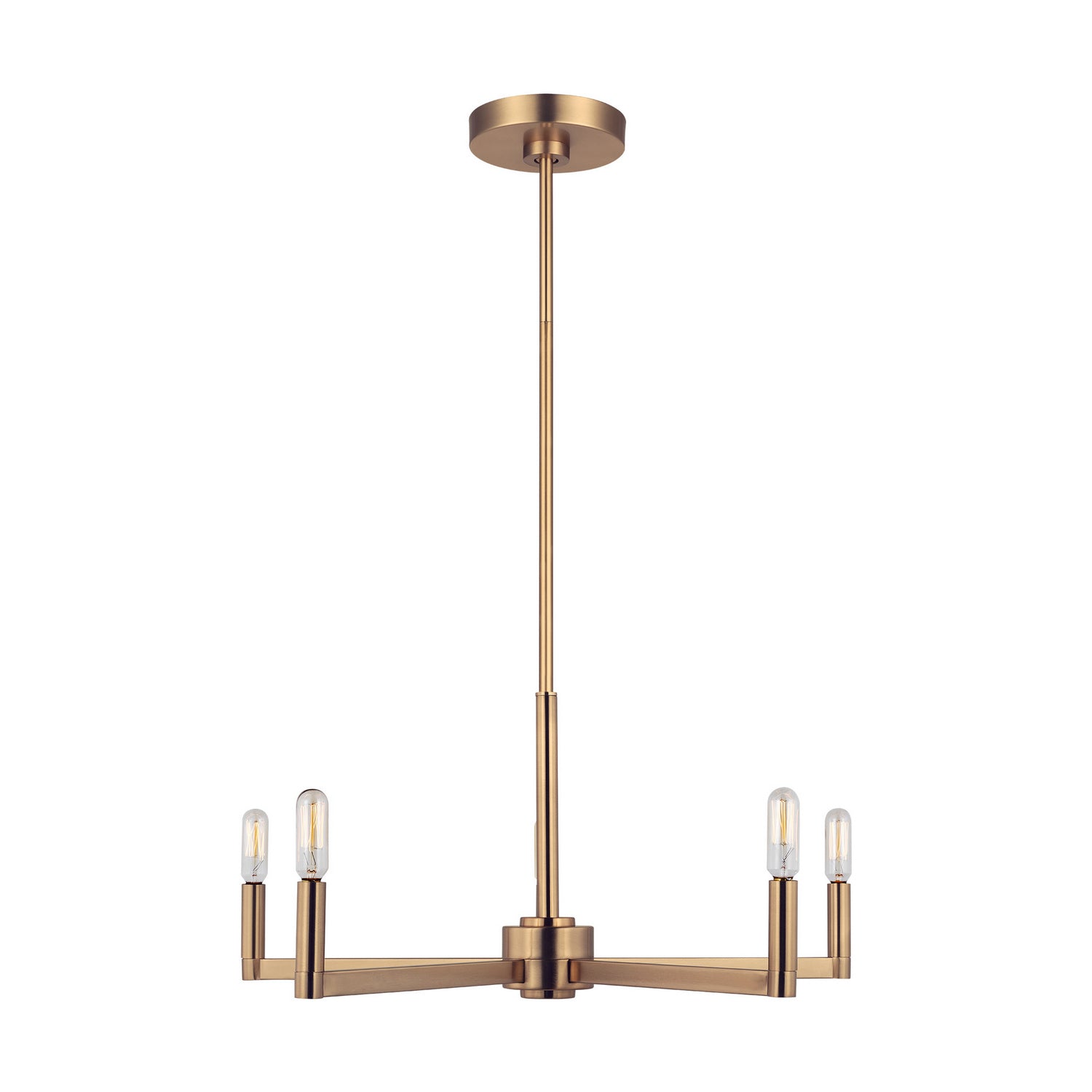 Visual Comfort Studio Canada - 3164205-848 - Five Light Chandelier - Fullton - Satin Brass