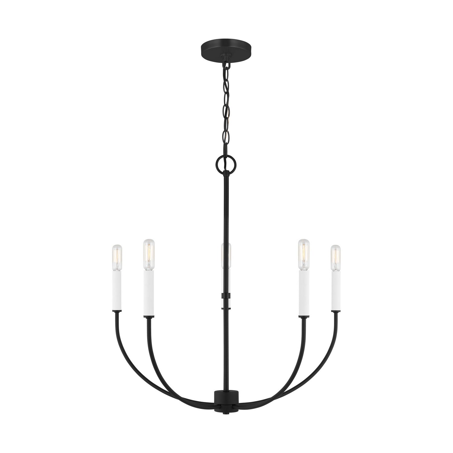 Visual Comfort Studio Canada - 3167105-112 - Five Light Chandelier - Greenwich - Midnight Black