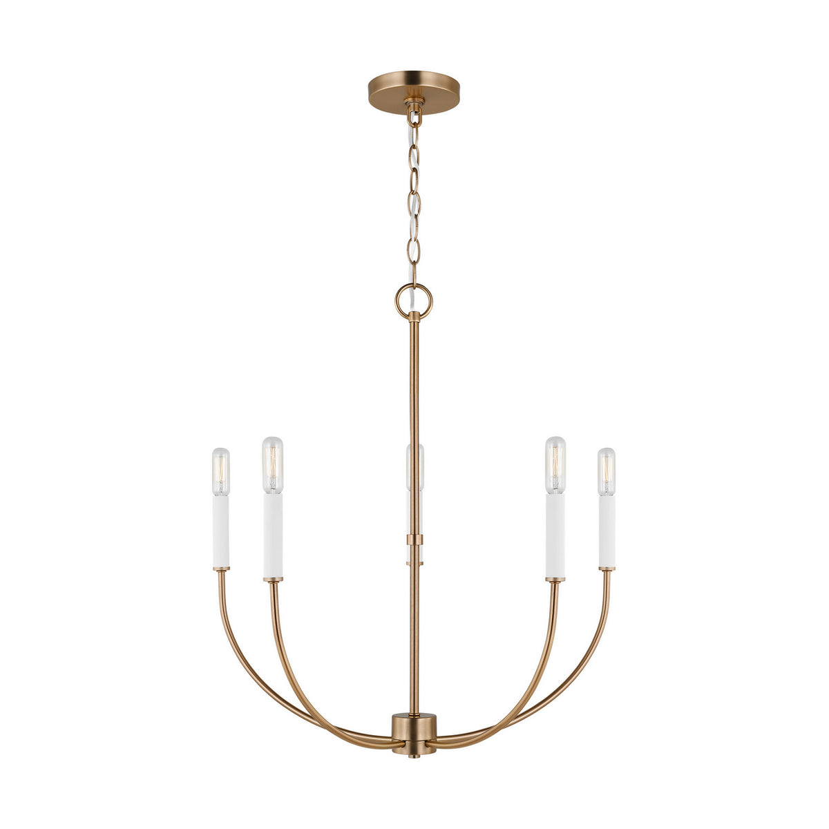 Visual Comfort Studio Canada - 3167105-848 - Five Light Chandelier - Greenwich - Satin Brass
