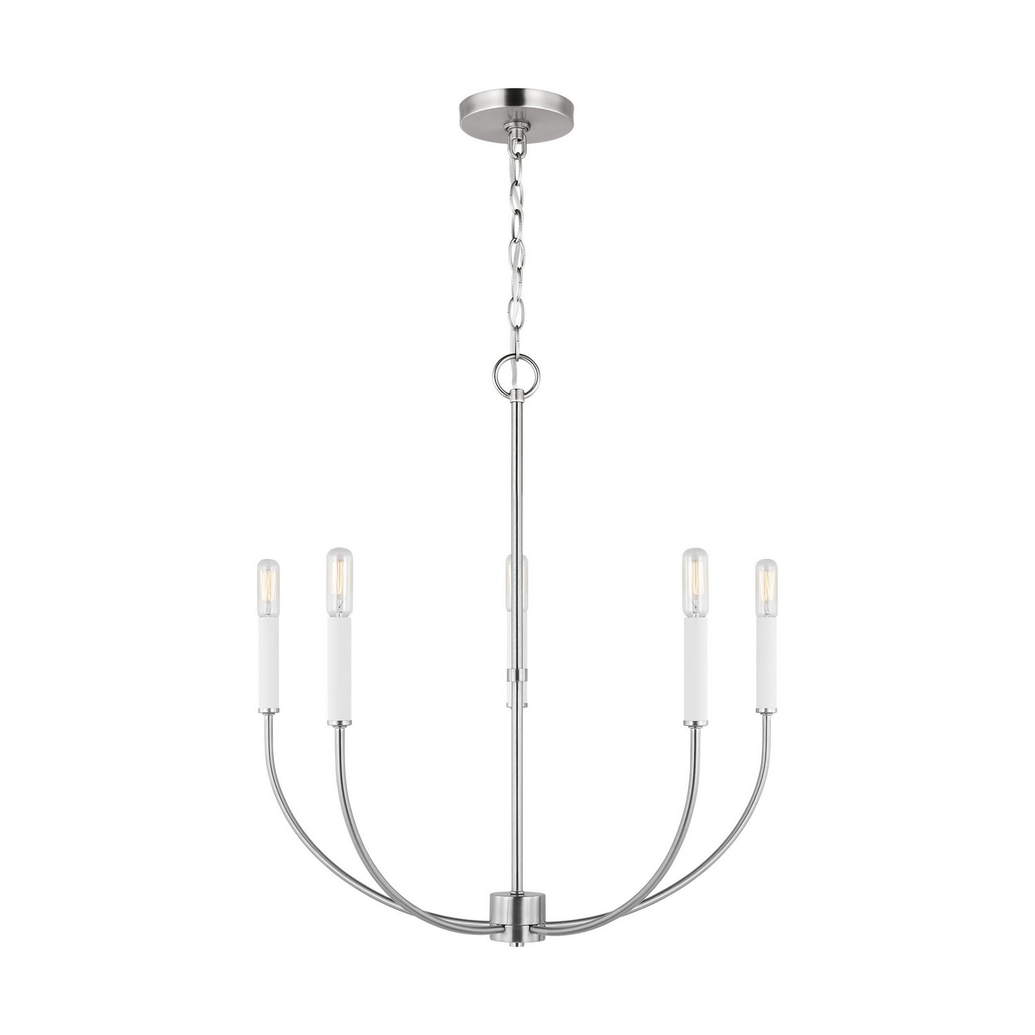 Visual Comfort Studio Canada - 3167105-962 - Five Light Chandelier - Greenwich - Brushed Nickel