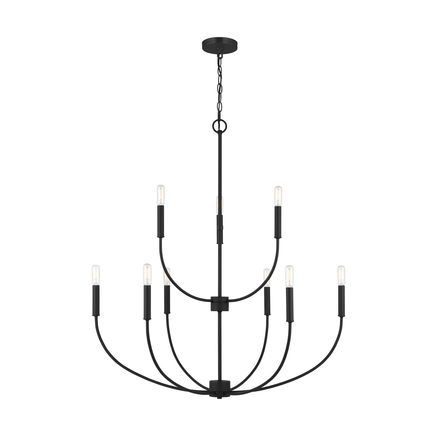 Visual Comfort Studio Canada - 3167109-112 - Nine Light Chandelier - Greenwich - Midnight Black