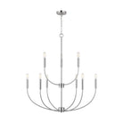 Visual Comfort Studio Canada - 3167109-962 - Nine Light Chandelier - Greenwich - Brushed Nickel