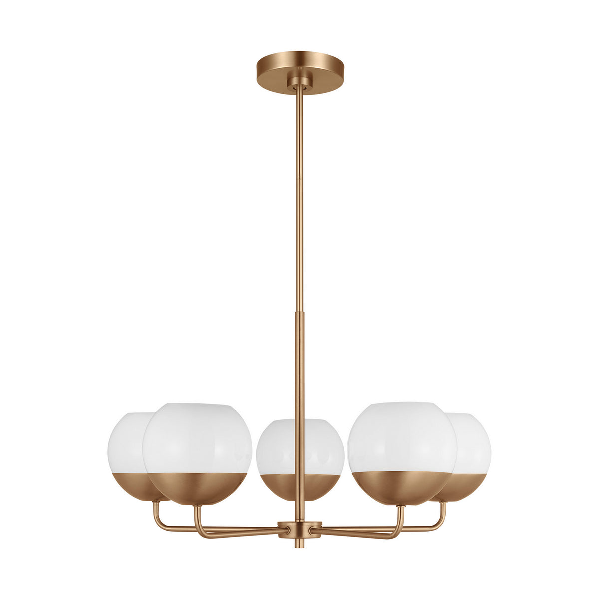 Visual Comfort Studio Canada - 3168105-848 - Five Light Chandelier - Alvin - Satin Brass