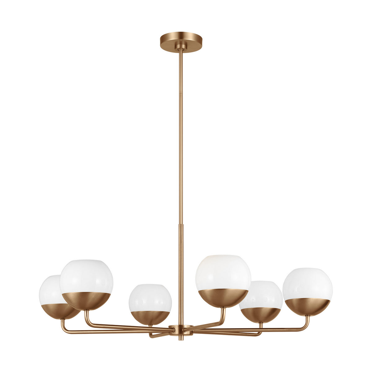 Visual Comfort Studio Canada - 3168106-848 - Six Light Chandelier - Alvin - Satin Brass
