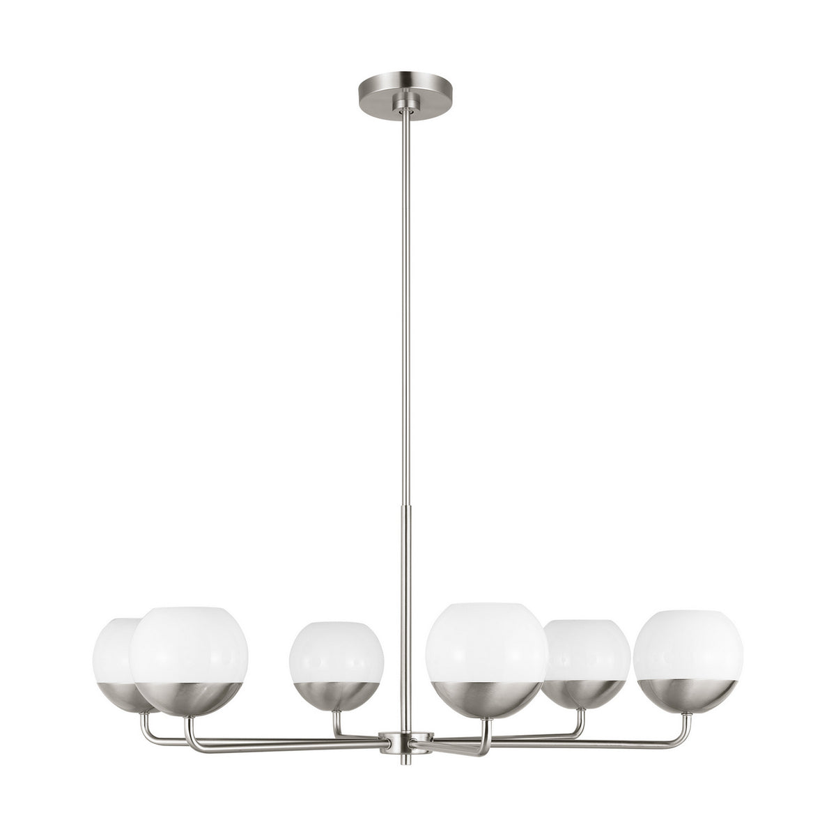 Visual Comfort Studio Canada - 3168106-962 - Six Light Chandelier - Alvin - Brushed Nickel