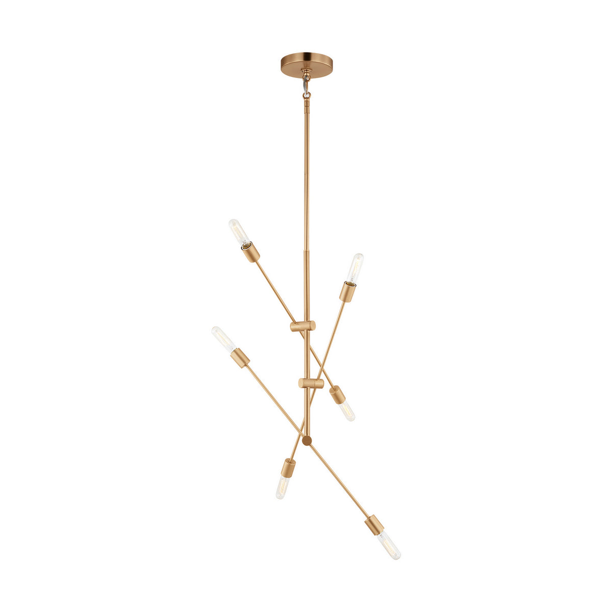 Visual Comfort Studio Canada - 3200506-848 - Six Light Chandelier - Axis - Satin Brass