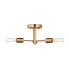 Visual Comfort Studio Canada - 7700503-848 - Three Light Semi-Flush Mount - Axis - Satin Brass
