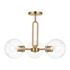 Visual Comfort Studio Canada - 7755703-848 - Three Light Semi-Flush Mount - Codyn - Satin Brass