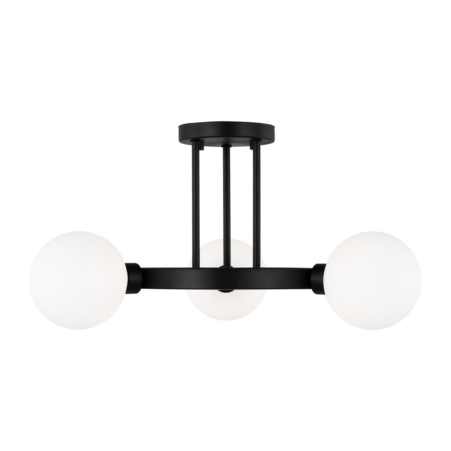Visual Comfort Studio Canada - 7761603-112 - Three Light Semi-Flush Mount - Clybourn - Midnight Black