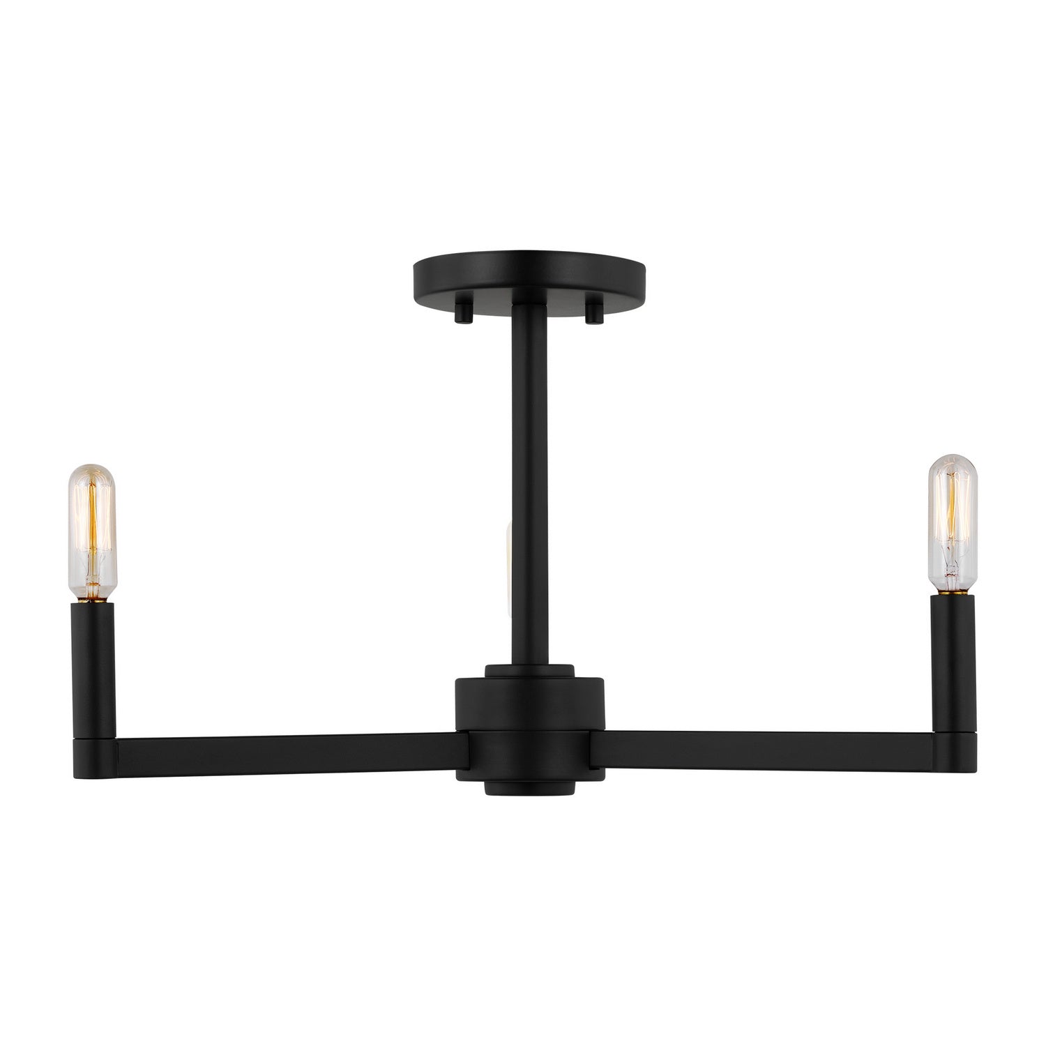 Visual Comfort Studio Canada - 7764203-112 - Three Light Semi-Flush Mount - Fullton - Midnight Black