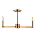 Visual Comfort Studio Canada - 7764203-848 - Three Light Semi-Flush Mount - Fullton - Satin Brass