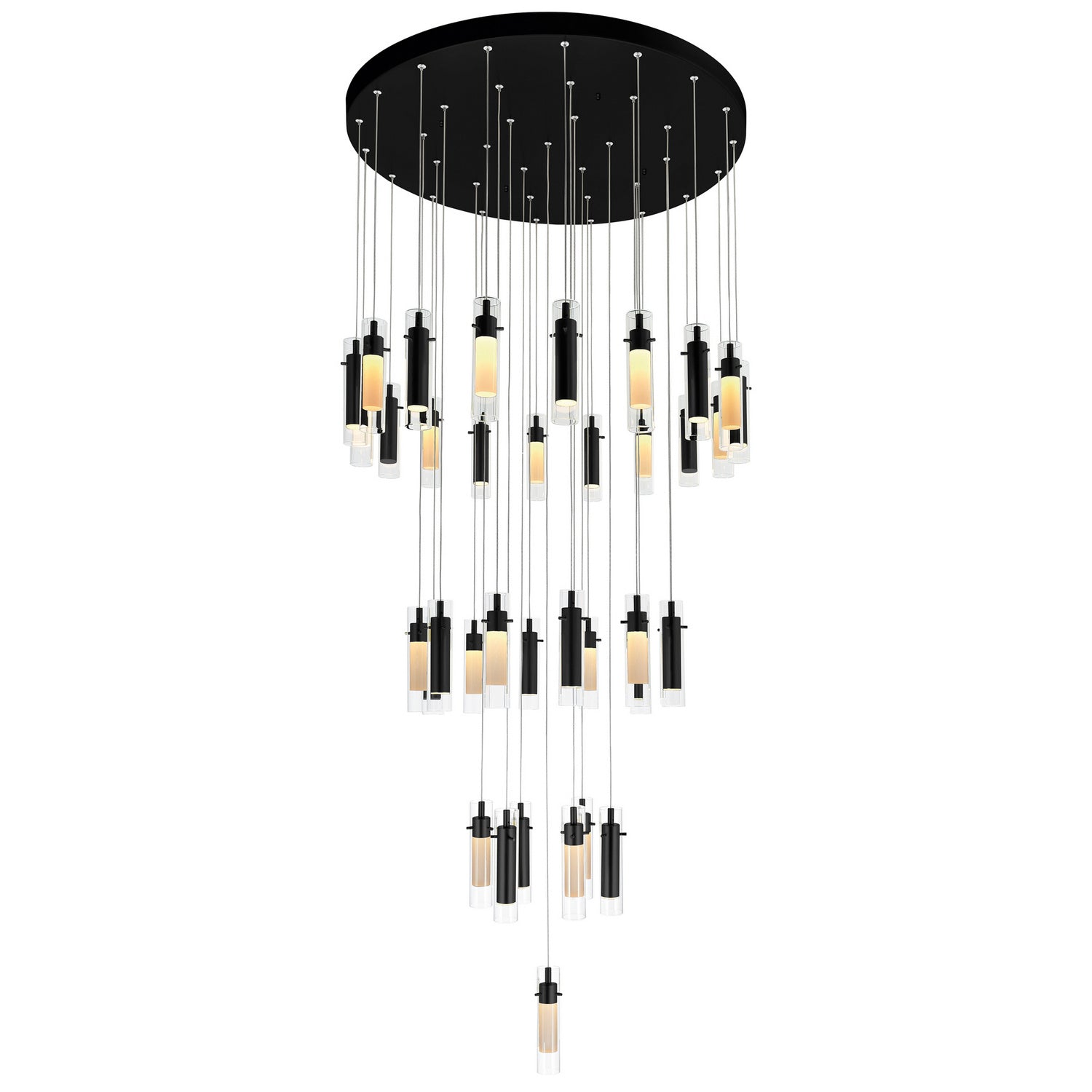CWI Lighting Canada - 1606P33-37-101 - LED Chandelier - Olinda - Black