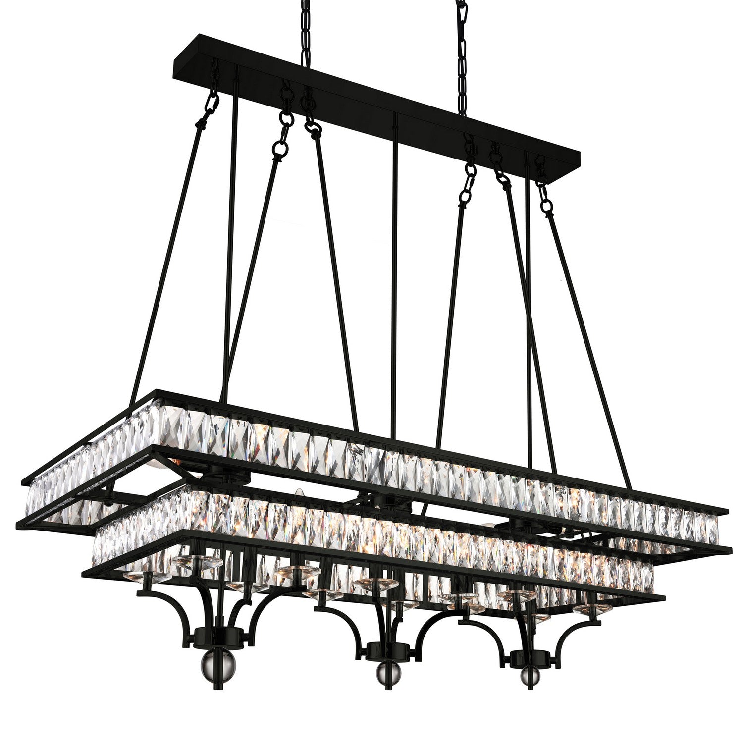 CWI Lighting Canada - 9972P47-20-101 - 20 Light Island Chandelier - Shalia - Black