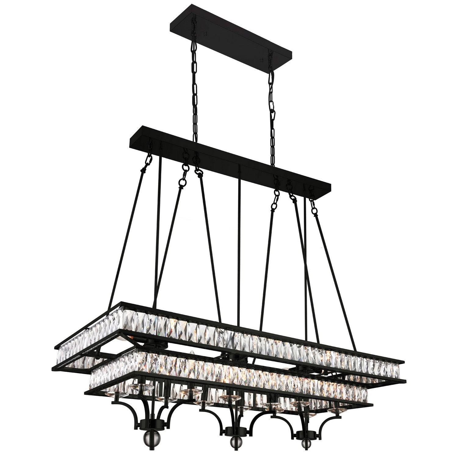 CWI Lighting Canada - 9972P47-20-101 - 20 Light Island Chandelier - Shalia - Black