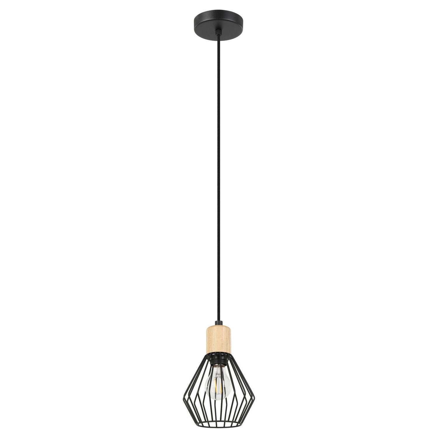 Eglo Canada - 205587A - One Light Pendant - Palmorla - Black