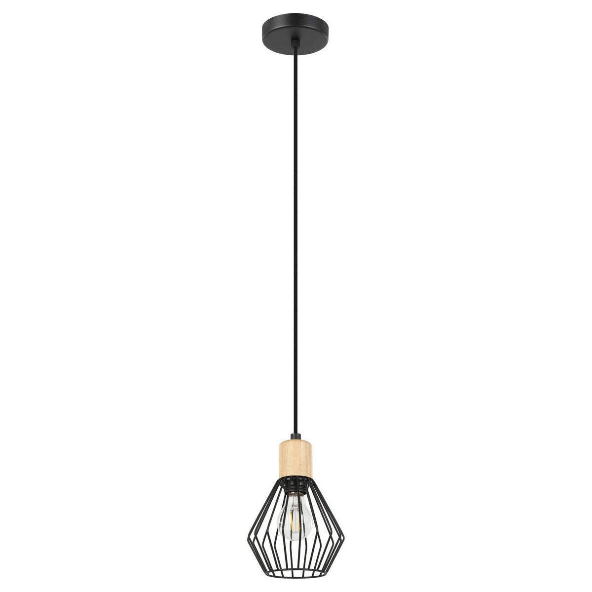 Eglo Canada - 205587A - One Light Pendant - Palmorla - Black